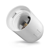 Патрон Е27 подвесной Universal термопластик белый 4A 250V