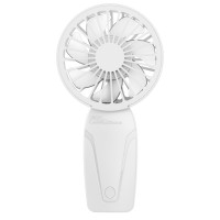 Вентилятор портативный мини (microUSB, 3 режима, 4,5 Вт) К-6 белый