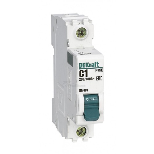 Выключатель автоматический 1Р 1А (C) DEKraft 4.5кА ВА-101