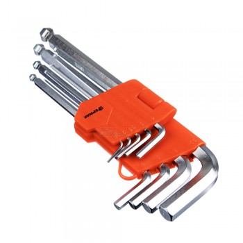 Набор ключей шестигранных 9 предметов 1,5-10мм HEX+Ballpoint ЕРМАК