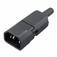 Штекер сетевой C14 на кабель с зажимными контактами 10А 250В QuickPin