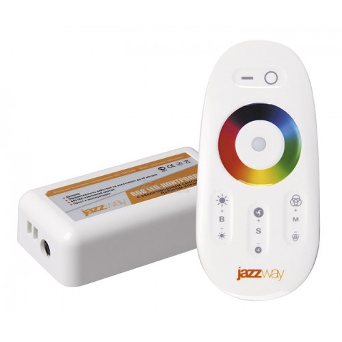 Контроллер ленты LED RGB 12-24v 216/432W PRC-4000HF белый Jazzway