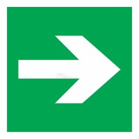 Знак безопасности "Стрелка" 100*100мм REXANT