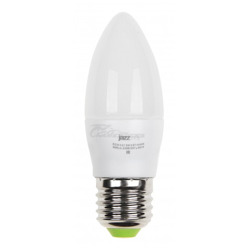 Лампа светодиодная Jazzway PLED-ECO С37 5W 3000K 400Lm E27 230V