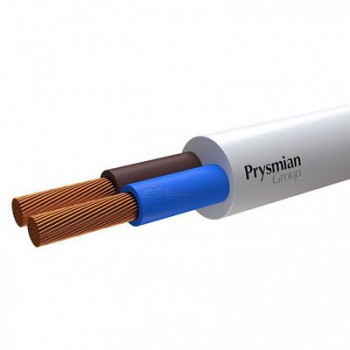 Провод ПВС 2х1 Prysmian БЕЛЫЙ ГОСТ+