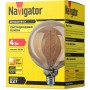 Лампа светодиодная декоративная G125 4W 2700K E27 шар Navigator