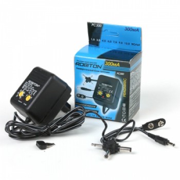 Адаптер/блок питания ROBITON PC1000 1000мА нестабилизированный с крестовиной BL1