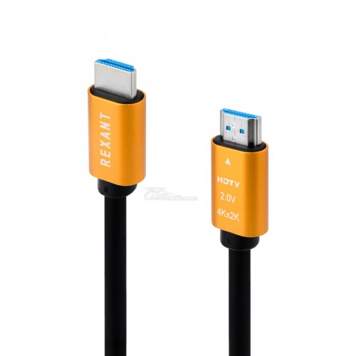 Шнур HDMI x HDMI 2м v2.0 18Gb/s 4K UHD GOLD REXANT