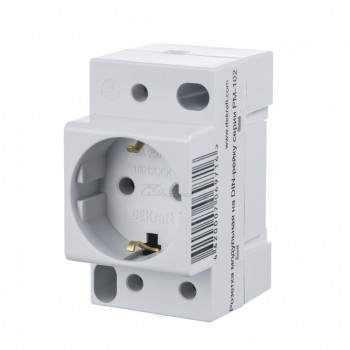 Розетка на DIN-рейку 16А 220В 2P+PEN РМ-102 DEKraft