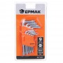 Набор ключей TORX-профиль 9пр.(50х3мм-125х9мм) ЕРМАК