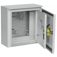 Щит учета ЩУ-1/1-1 (монт.панель) У1 (корпус вводно-учетный) двухдверный IP66 ИЭК