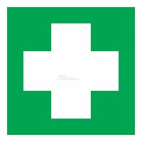 Знак "Аптечка первой медицинской помощи" 100*100мм