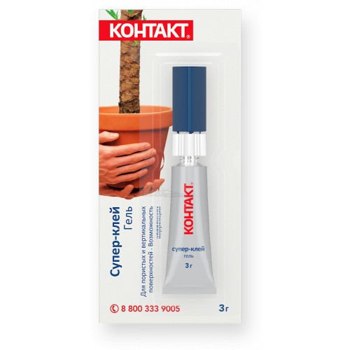 Клей "Контакт-гель" супер-клей 3гр. BL-12