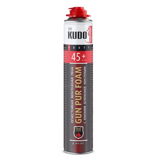 Пена монтажная KUDO FIRE PROOFF 45+ огнестойкая