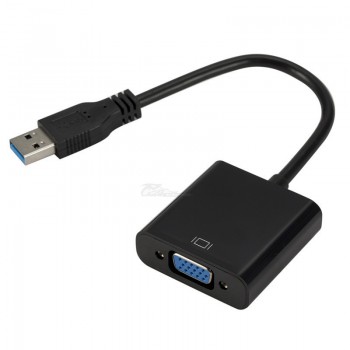 Конвертер USB 3.0 в VGA провод 15см (Windows 7/8/10)