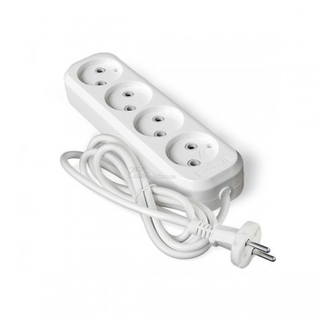 Удлинитель Universal E-204 4роз  5м б/з 10А (ПВС2*0,75)