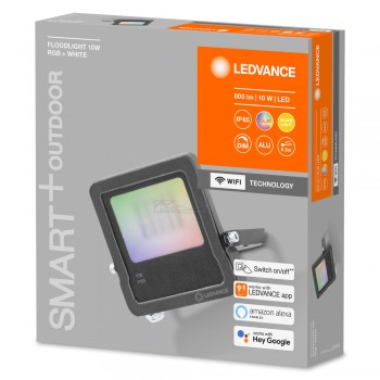 Прожектор светодиодный Wi-Fi Smart 10W RGBW+3000k 630лм IP65 LEDVANCE