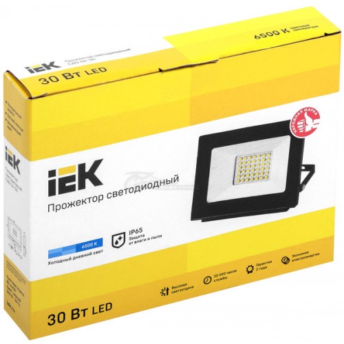 Прожектор светодиодный СДО 06-30 30W 6500k IP65 IEK
