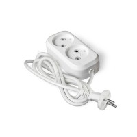 Удлинитель Universal E-202 2роз  5м б/з 10А (ПВС2*1)