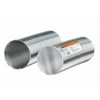 Воздуховод гофрированный алюминиевый d100, 80мкм, 0,6 - 3м TDM