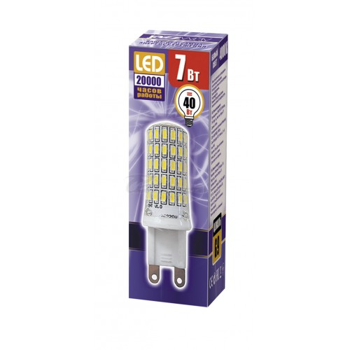 Лампа светодиодная Jazzway PLED-G9 7W 4000K 220V