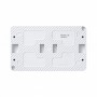Розетка Atlasdesign PROFI 2м о/у с/з+шторки белый 16А IP54