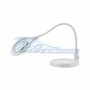 Лупа настольная 3дптр с подсветкой 30LED (подставка+прищепка), белая REXANT