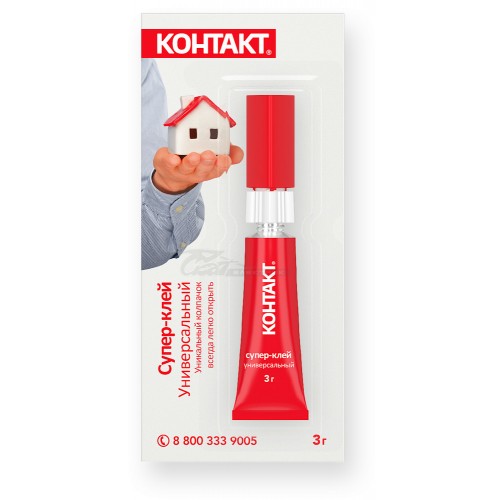 Клей "Контакт" универсальный супер-клей 3гр. BL-12