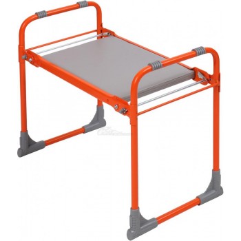 Скамейка-перевертыш садовая складная мягкое сиденье 56х30х42,5см оранжевая Nika