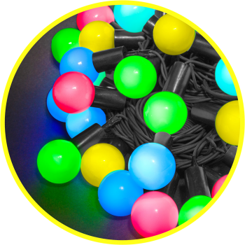 Гирлянда светодиодная Navigator нить шарики 8м 70LED 1 режим IP44 RGB