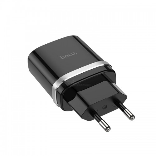 Сетевое зарядное устройство Hoco C12Q QC 3.0 черный 18W