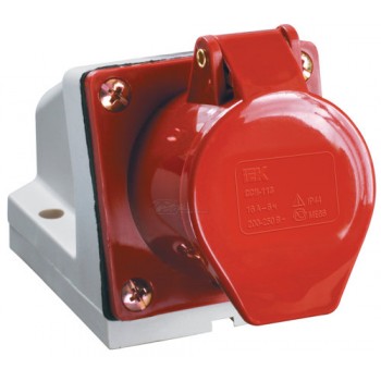 Розетка стационарная ССИ-124 3P+PE 380В 32А IP44 ИЭК