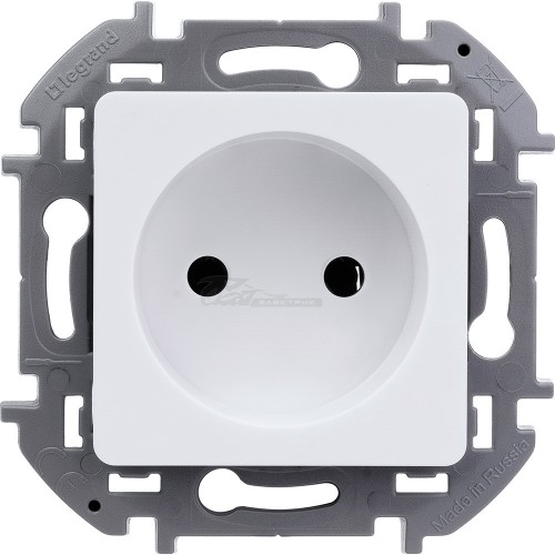 Розетка 1м б/з 16А белый Legrand INSPIRIA