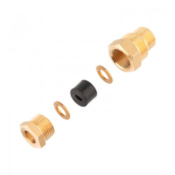 Комплект для ввода кабеля в трубу (сальник) с двойной резьбой 1/2" и 3/4" Proconnect