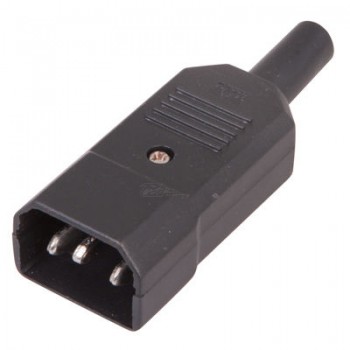 Штекер сетевой трехконтактный на кабель REXANT C14