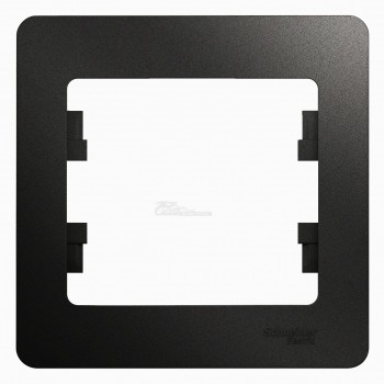 Рамка 1-местная антрацит Glossa