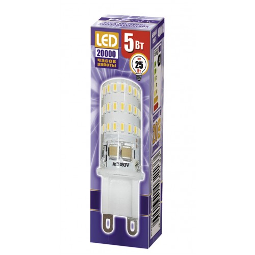 Лампа светодиодная Jazzway PLED-G9 5W 4000K 220V