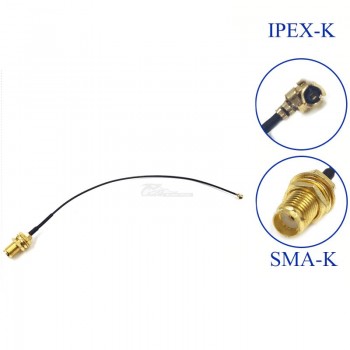 Пигтейл IPX гн-SMA гн 50Ом 10см