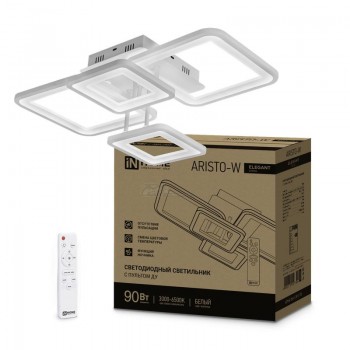 Светильник светодиодный ELEGANT ARISTO-W 90Вт 230В 3000-6500К 7000лм 535х370х151мм с ПДУ IN HOME