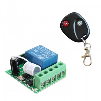 Выключатель дистанционный (реле) 1-канал 12v 433МГц + пульт