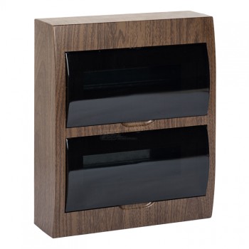 Щит ЩРН-П, 24 модулей навесной, пластик, темное дерево EKF