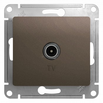 Розетка Glossa TV 1DB шоколад GSL 000891