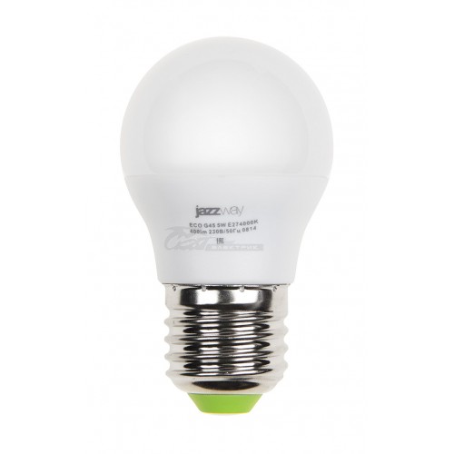 Лампа светодиодная Jazzway PLED-ECO G45 5W 3000K 230V E27 шар
