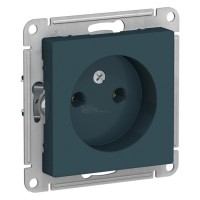 Розетка Atlasdesign 1мест. б/з изумруд 16А