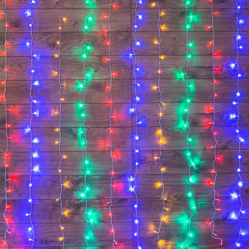 Гирлянда светодиодный дождь 1,5*1,0м RGB Neon-night