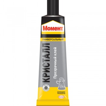 Клей "МОМЕНТ" кристалл 125гр в шоубоксе