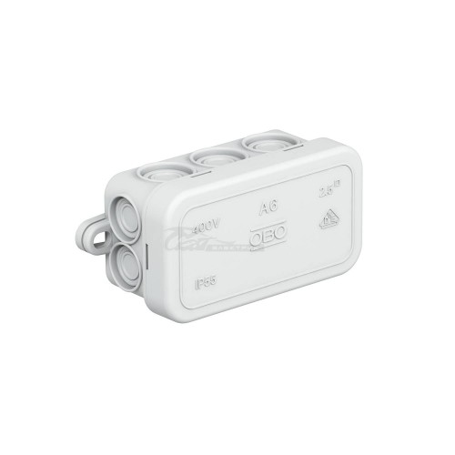 Коробка распределительная 80х43х36мм IP55 A6 10 вводов OBO