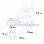 Лупа настольная 3дптр + 12дптр с подсветкой на подставке белая REXANT