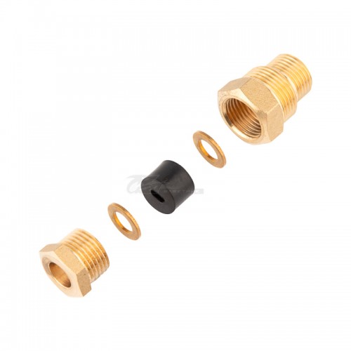 Комплект для ввода кабеля в трубу (сальник) с двойной резьбой 1/2" и 3/4" Proconnect