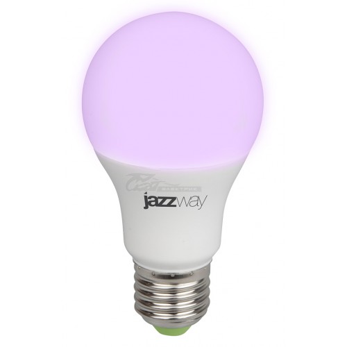 Лампа светодиодная PPG A60 Agro 9W FROST E27 IP20 230V для растений Jazzway